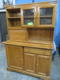 MODERN OAK HUTCH