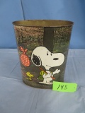 SNOOPY TRASH CAN