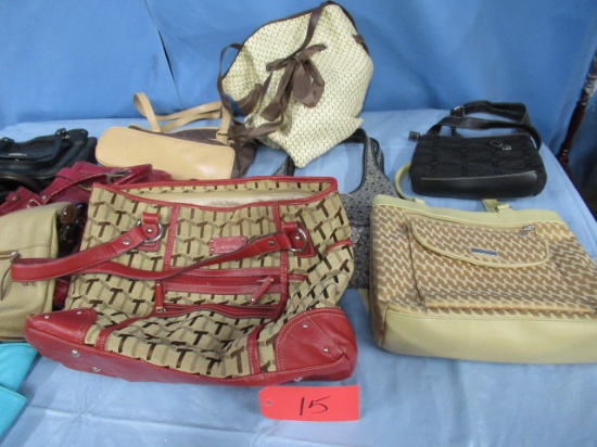 LOT OF MISC. LADIES HAND BAGS