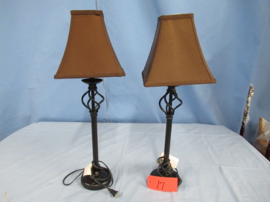 PAIR OF BUFFET LAMPS