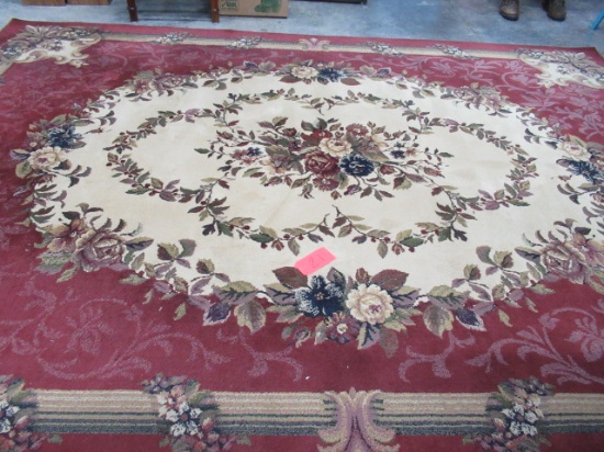 GRAND LEGACY CAMEO ROSE BURGUNDY RUG  7'8" X 10'10"