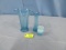 LOT OF 3 BLUE VASES