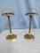 PAIR OF VINTAGE SMOKE STANDS W/ ASH TRAYS