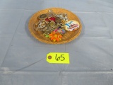 MISC. LOT OF BUTTONS & JEWELRY