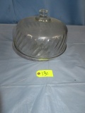 GLASS CAKE STAND W/ COVER