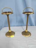 PAIR OF VINTAGE SMOKE STANDS W/ ASH TRAYS