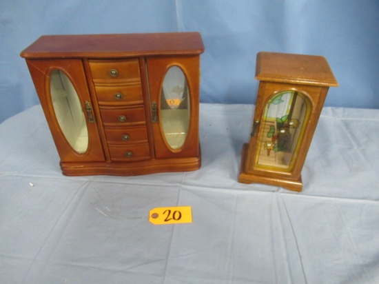 2 SMALL JEWELRY BOXES