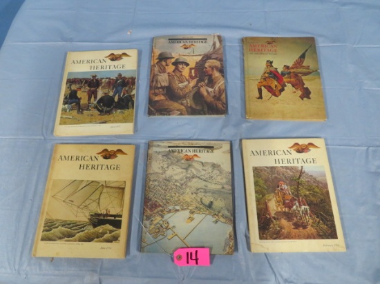 AMERICAN HERITAGE BOOKS LOT OF 6 FROM 1970'S