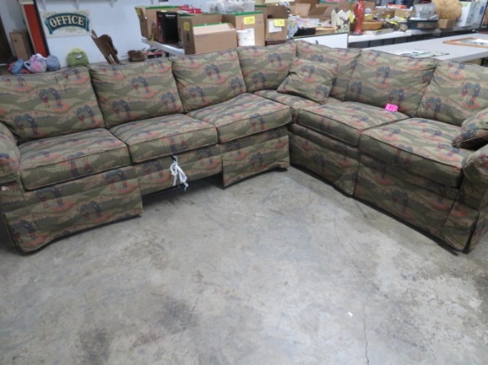 GOLF THEME SECTIONAL SOFA BY CRAFTWORK GUILD LIMITED - ONE SIDE IS SLEEPER