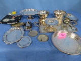 LARGE LOT OF SILVER PLATED