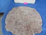 2 PC. OF MARBLE- PINK 24 X 24 & GRAY 50X21