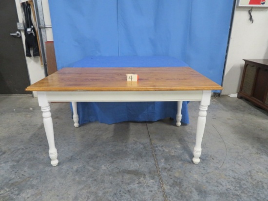 FARMHOUSE KITCHEN TABLE W/ DRAWER