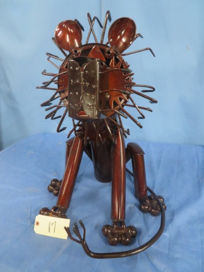 UNUSUAL METAL ARTWORK PC OF LION