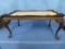 CLAW FOOT COFFEE TABLE  21 X 35 X 16