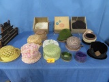 MISC. LOT OF VINTAGE HATS & BOXES