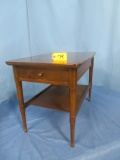MID CENTURY END TABLE  30 X 21 X 18