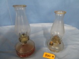 2 OIL LAMPS