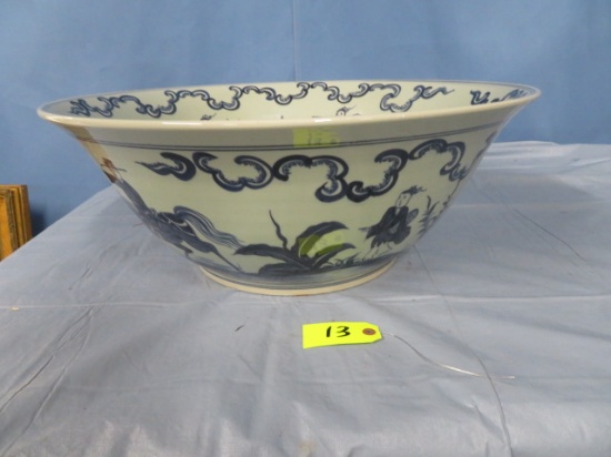 LARGE ORIENTAL BOWL  10" T X 25" D