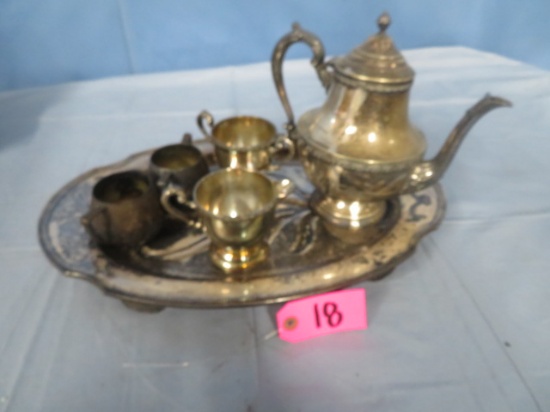 MIXED LOT OF SILVER PLATED SERVING PCS