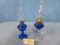 PAIR OF OIL LAMPS