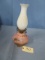 HAND PAINTED OIL LAMP  18