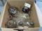 BOX OF OIL LAMPS