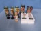 6 PCS. BOBBLE HEADS OF NOTABLE CHARACTERS