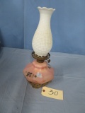HAND PAINTED OIL LAMP  18