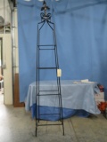 METAL TOPIARY STAND- NO GLASS SHELVES