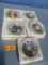 BRADFORD EXCHANGE COLLECTOR PLATES 5 PCS. FLOWERS & BUTTERFLIES