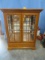 LIGHTED CHINA /DISPLAY CABINET W/ GLASS SHELVES