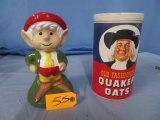 KEEBLER ELF BANK & QUAKER OATS CONTAINER