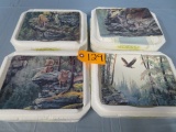 4 PCS. BRADFORD EXCHANGE COLLECTOR PLATES- WILDLIFE