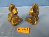 SILVESTRI GOLD BOW BOOKENDS