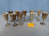 10 PCS. ITALIAN SILVER PLATED GOBLETS