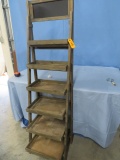 6 TIER WOODEN PRODUCE STAND