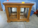 GLASS SHOWCASE CABINET  37 X 14 X 29