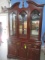VIRGINIA HOUSE LIGHTED 2 PC. CHINA CABINET W/ GLASS SHELVES