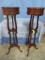2  VERY NICE TALL WOODEN PLANTERS  49