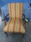 NICE STRIPED UPHOLSTERED ARM CHAIR