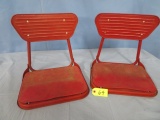 2 VINTAGE STADIUM SEATS