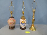 3 MISC. TABLE LAMPS  26