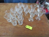 CRYSTAL SHERBET DISHES, CUPS & GLASSES