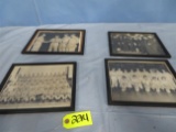 4 framed war photos