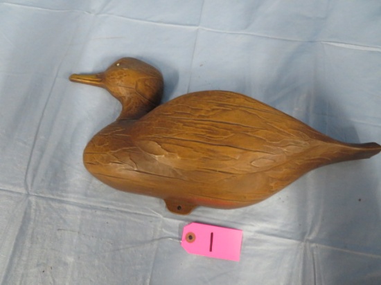 HAND CARVED WOODEN DUCK WALL HANGING PC