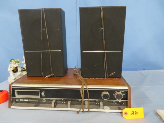 FOUR STAR SOLID STAT 8 TRACK PLAYER & 2 SPEAKERS
