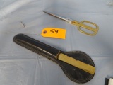 ITALIAN SCISSORS IN LEATHER CASE