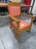 ROCKER W/ RED CUSHION