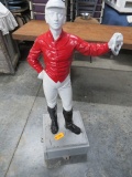 CAST IRON LAWN JOCKEY STATUE  49