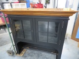 BLACK CHINA HUTCH TOP - LIGHTED  50 X 54